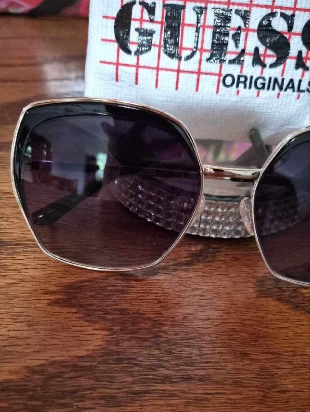 Guess Geometric Oversized Sunglasses